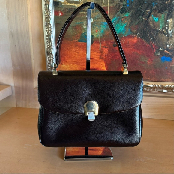 Vintage 60s handbag Koret with technicolor pocket lining - Picture 1 of 16
